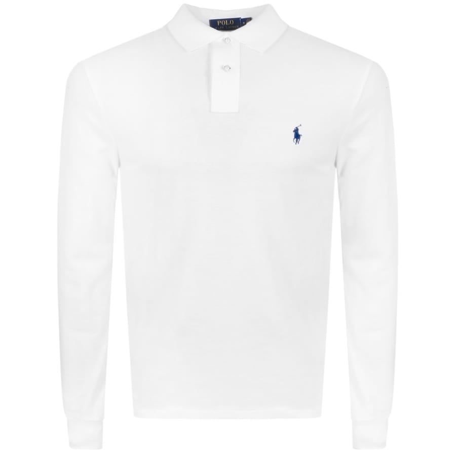 Alternative Image for ProductRalph Lauren Long Sleeve Polo T Shirt White1